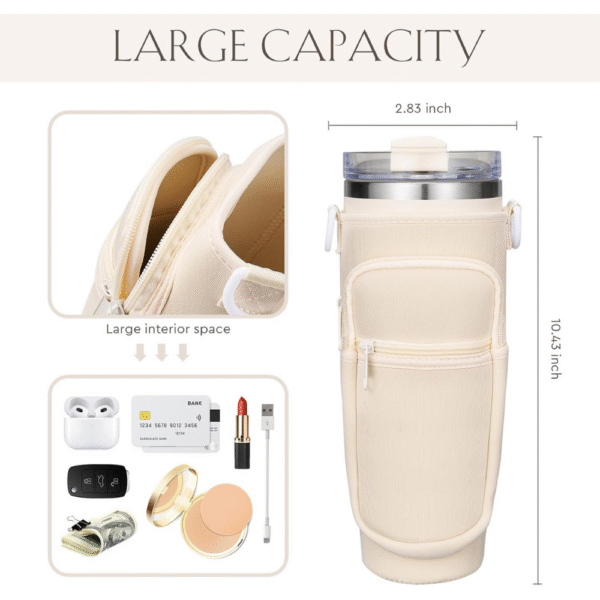 Mechronik 40oz Stainless Steel Tumbler Set – With Handle, Straw & Accessories - Image 2