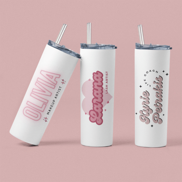 Mechronik Custom Tumbler with Lid & Straw – Personalized Business Gift - Image 2