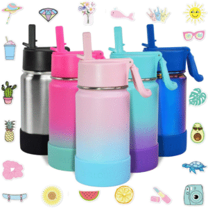 Mechronik 12oz Insulated Kids Tumbler – Leak-Proof Straw Lid