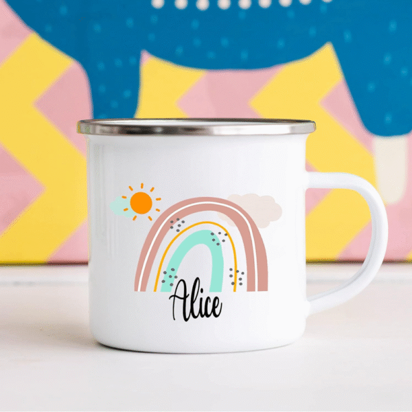 Mechronik 11oz Personalized Stainless Steel Mug for Kids – Custom Enamel Gift Cup - Image 2