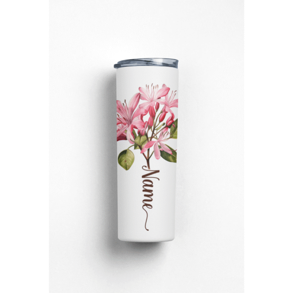 Mechronik Personalized Tumbler with Name & Birth Flower – Custom Gift - Image 3