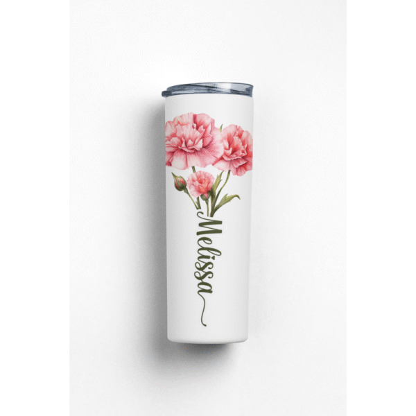 Mechronik Personalized Tumbler with Name & Birth Flower – Custom Gift - Image 2
