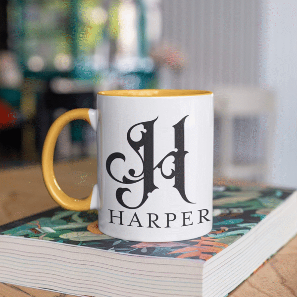 Mechronik Initial Coffee Mug with Name – Custom 11oz Ceramic Gift Mug - Image 4