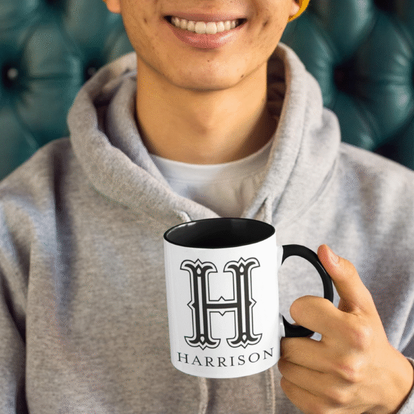 Mechronik Initial Coffee Mug with Name – Custom 11oz Ceramic Gift Mug - Image 5