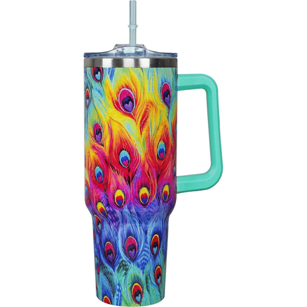 Mechronik 40oz Tumbler with Handle – Insulated Stainless Steel Travel Mug