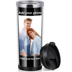 Mechronik 12oz Personalized Photo Tumbler – Custom Stainless Steel Insulated Mug