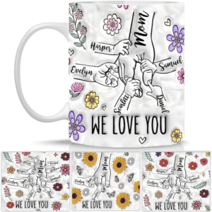 Mechronik Personalized Mom Coffee Mug – Custom Gift for Mother’s Day or Birthday