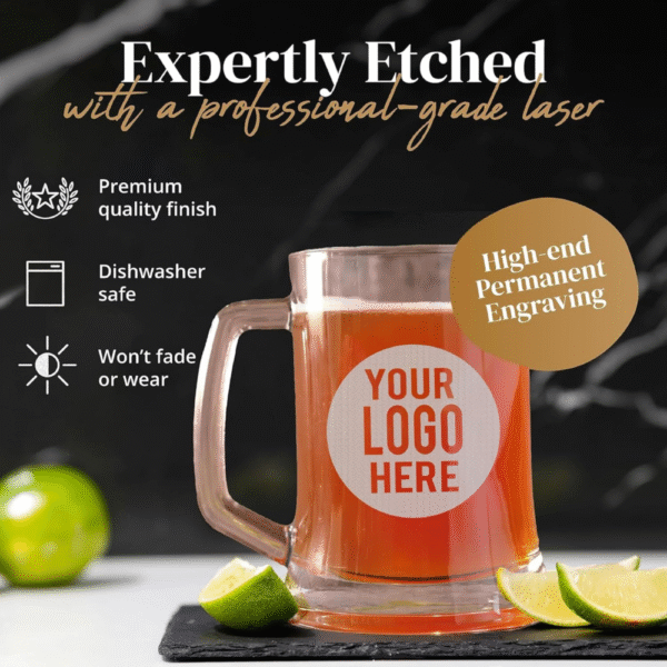 Mechronik Personalized Beer Mug – Custom 17oz Engraved Glass for Gifting - Image 3