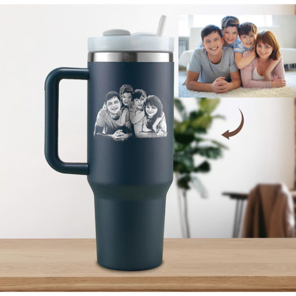 Mechronik Custom Engraved Photo Tumbler – Personalized Stainless Steel Gift