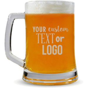 Mechronik Personalized Beer Mug – Custom 17oz Engraved Glass for Gifting