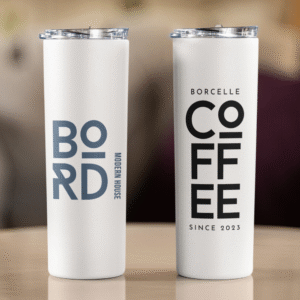 Mechronik Custom Tumbler with Lid & Straw – Personalized Business Gift